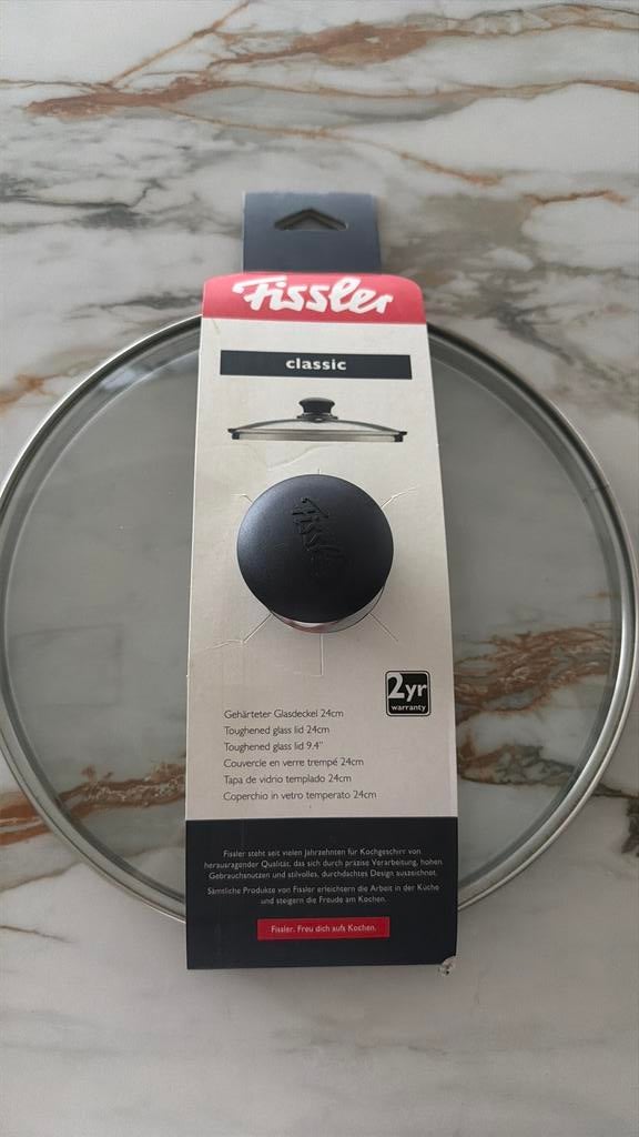 NIEUW Fissler Classis Glasdelsel 24 cm, Ophalen of Verzenden, Nieuw, Glas, Overige typen