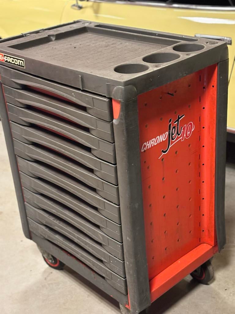 Facom Jet10 gevuld Gereedschapswagen 10 ! Laden, 12 modules, Ophalen, Gebruikt