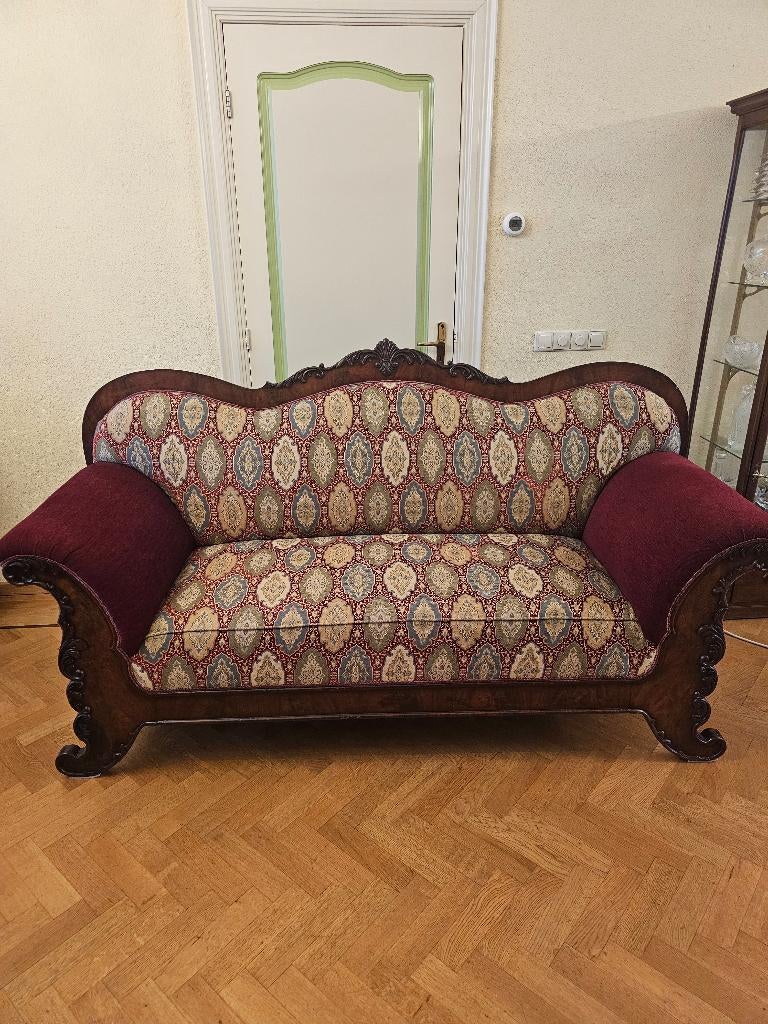 Unique Biedermeier bank, Antiek en Kunst, Antiek | Meubels | Stoelen en Banken, Ophalen