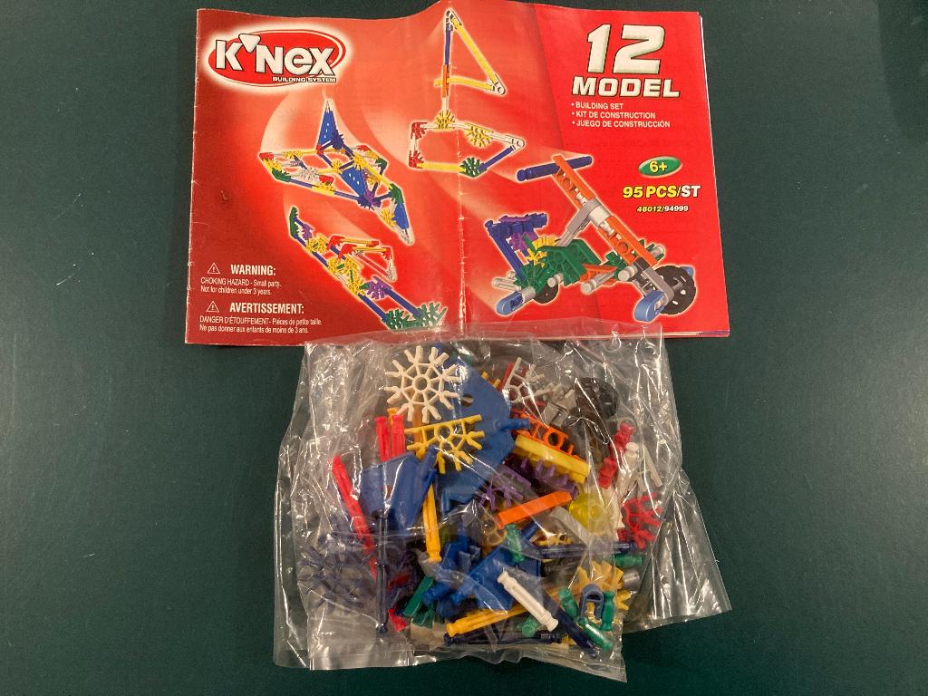 Knex k'nex bouwstenen set 12 model, 95 pieces bouwset!, Kinderen en Baby's, Speelgoed | Bouwstenen, Ophalen of Verzenden, Zo goed als nieuw