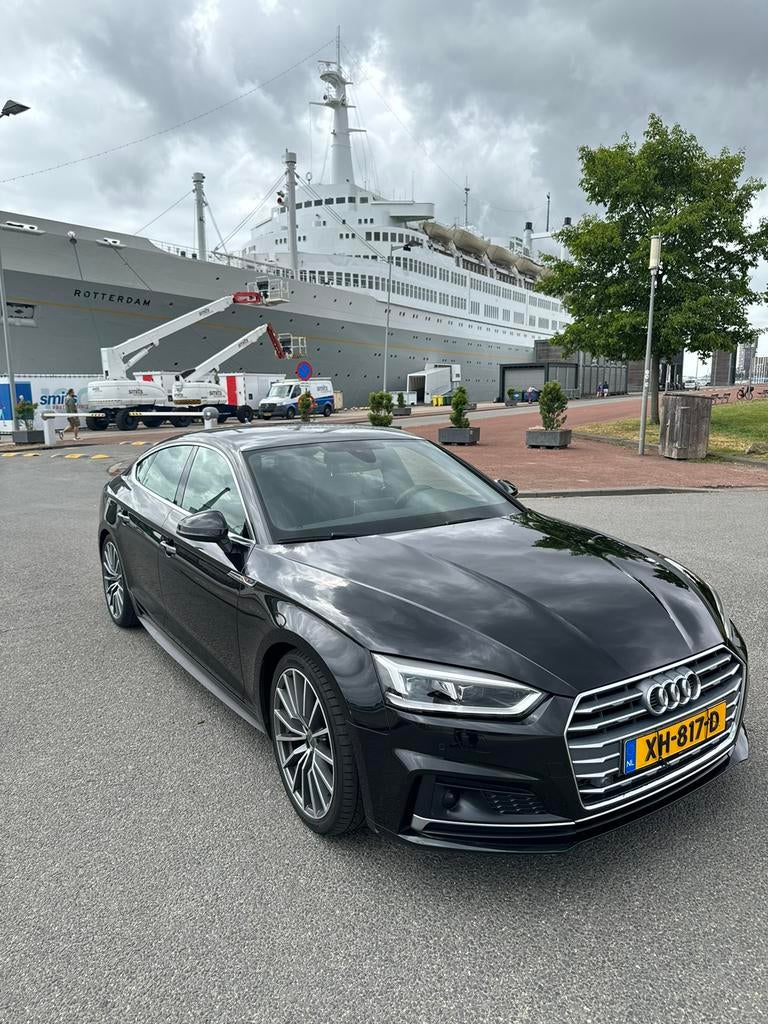 Audi A5 40 TFSI 190PK 3x S-line 2019 Dealeronderhouden, Auto's, Zwart, 1984 cc, Zwart, Dealer onderhouden
