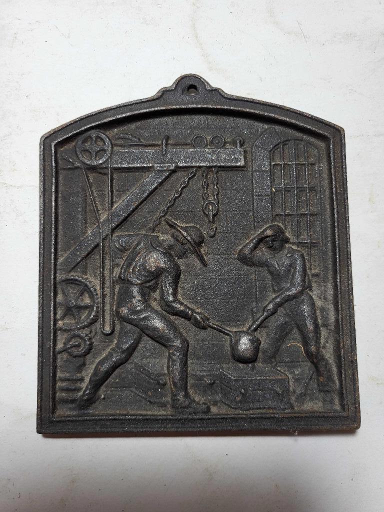 reclame ETNA haardplaat - Gietijzer plaat - Smeden, Ophalen of Verzenden, Zo goed als nieuw, Reclamebord