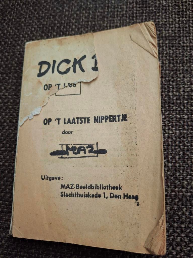 Dick Bos boekje Op het laatste nippertje nr.68, Eén stripboek, Ophalen of Verzenden, Gelezen