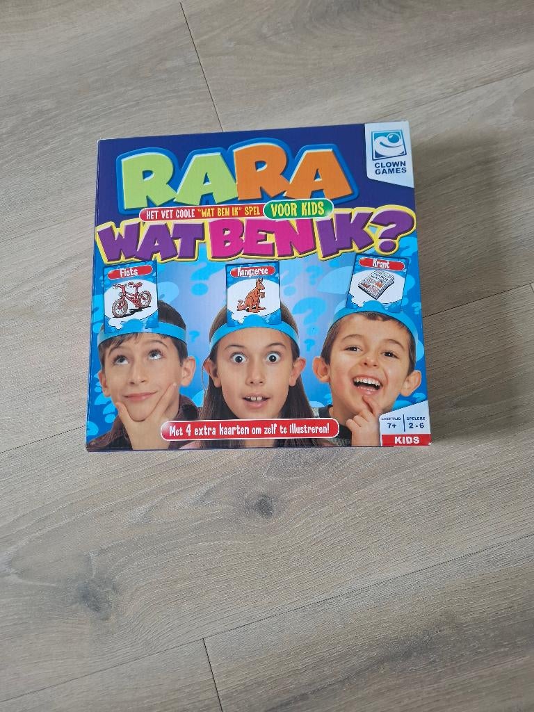 Spel Rara wat ben ik, Hobby en Vrije tijd, Gezelschapsspellen | Bordspellen, Vijf spelers of meer, Ophalen, Zo goed als nieuw