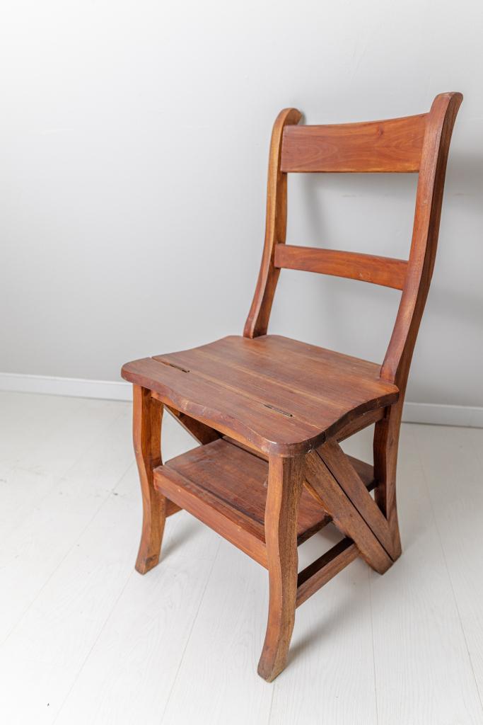 mahoniehouten bibliotheekstoel, Ophalen of Verzenden