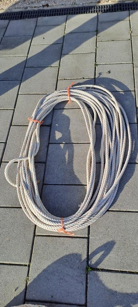 Gebruikt Scheepstouw - 35 meter, 15 mm, Ophalen of Verzenden, Gebruikt, Lijn of Blok