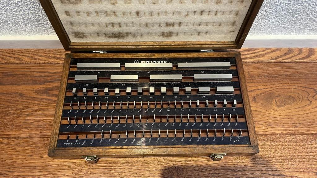 Mitutoyo 516-902 87 delige eindmaten set micrometer, -, Ophalen of Verzenden, Zo goed als nieuw, -