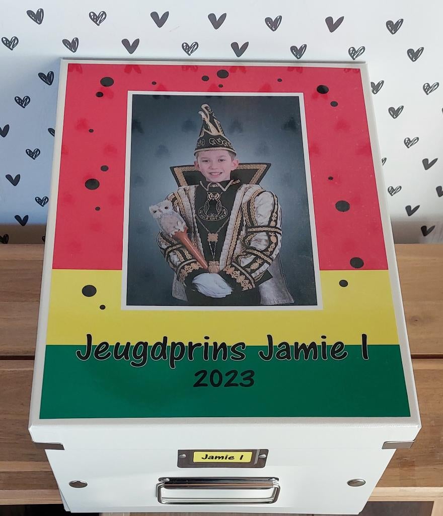 cadeau prins carnaval, prinses carnaval, herinneringendoos, Ophalen of Verzenden, Nieuw, Carnaval, Accessoires