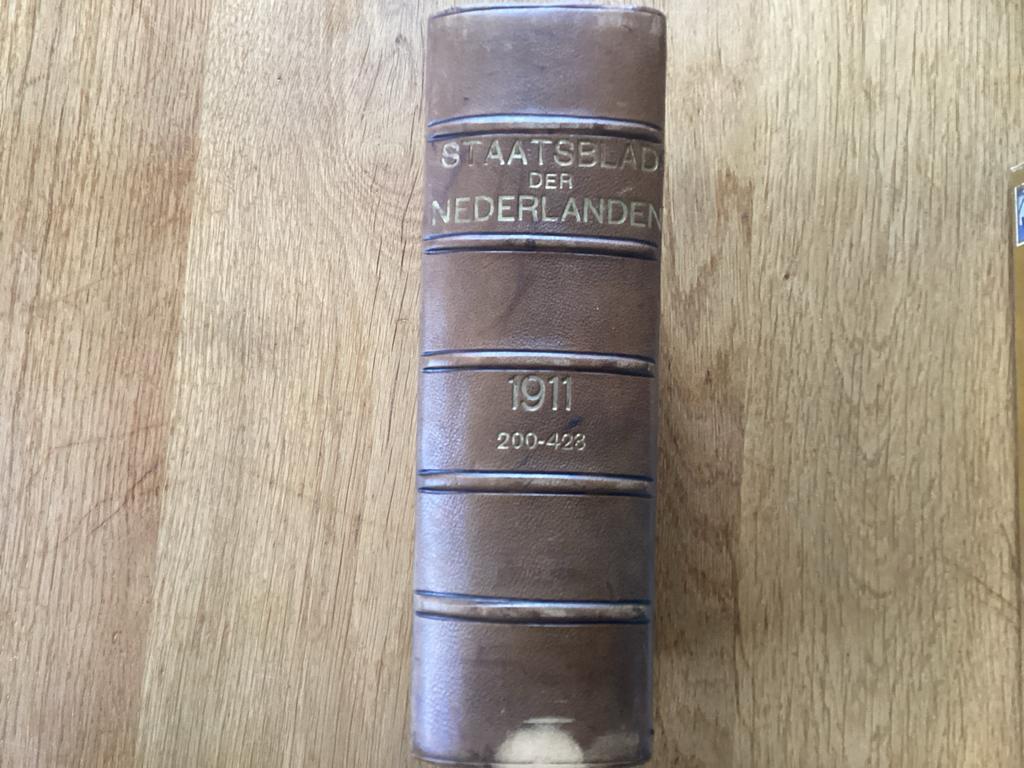 Staatsblad der Nederlanden 1911, gebonden, Antiek en Kunst, Ophalen of Verzenden