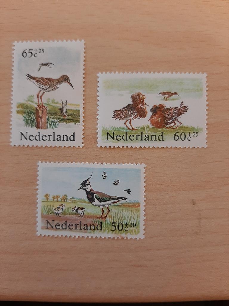 Weidevogels kemphaan, kievit, tureluur, Postzegels en Munten, Postzegels | Nederland, Verzenden, Postfris