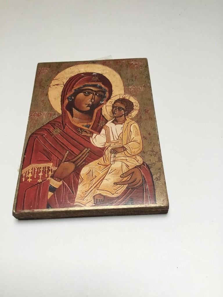 In prijs verlaagd!  Maria met Kind – Byzantijnse stijl, Antiek en Kunst, Antiek | Religie, Ophalen of Verzenden