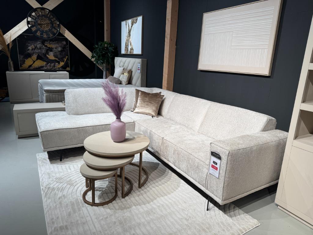 Snel leverbaar | Hoekbank lounge Boucle | Comfor | Utrecht, Huis en Inrichting, Banken | Bankstellen, Ophalen, 250 tot 300 cm