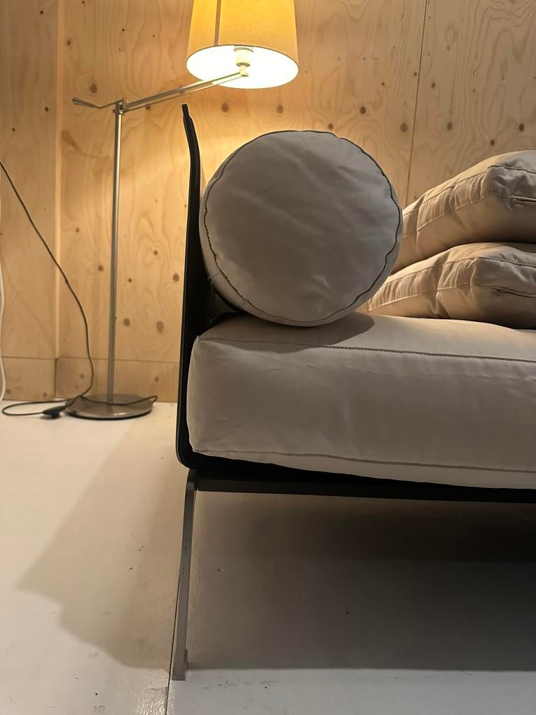 Flexform happy. Design sofa. Minimalistisch., 125 cm of meer, Minimalistisch modern tijdloos, Leer, Ophalen of Verzenden