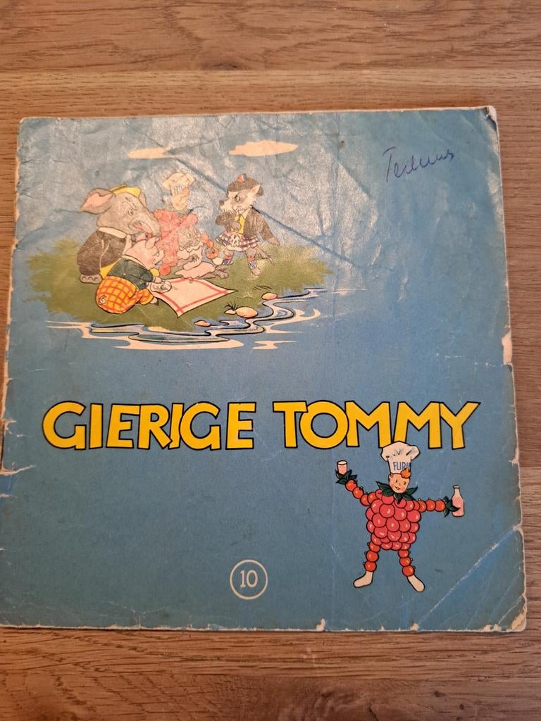 Gierige Tommie - Leuk Prentenboek, Ophalen of Verzenden, Gelezen, Onbekend, Prentenboek