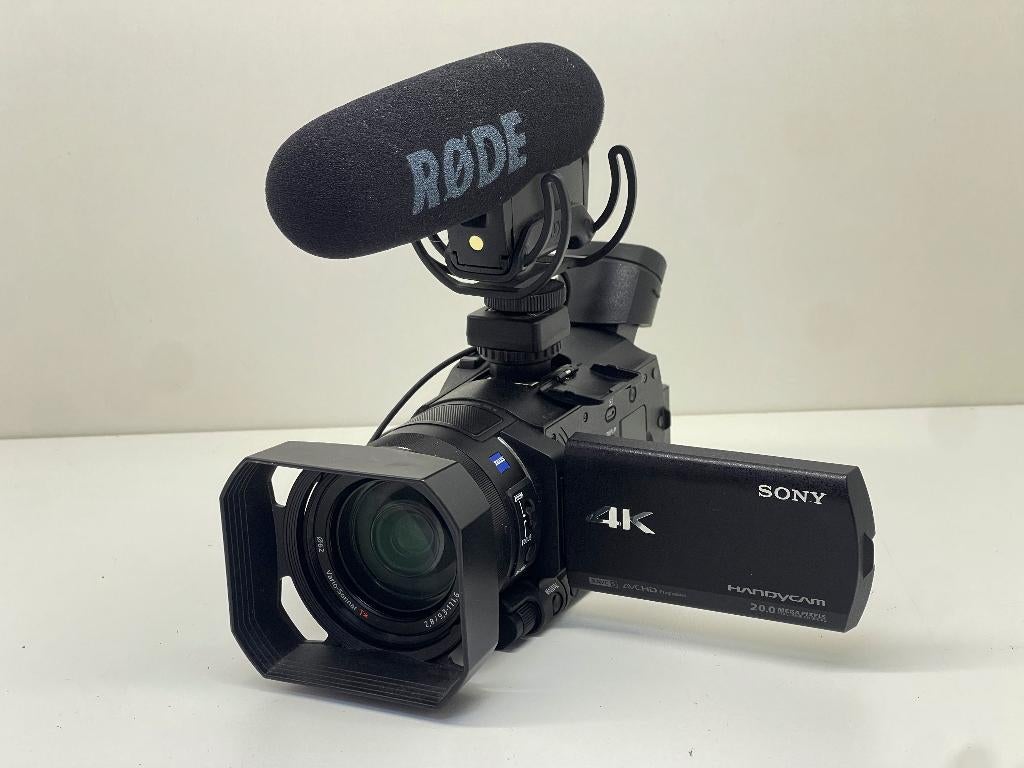 SONY FDR-AX100E Veelzijdige 4K camcorder+extras(zo goed als), N, N, 20x of meer, Ophalen of Verzenden