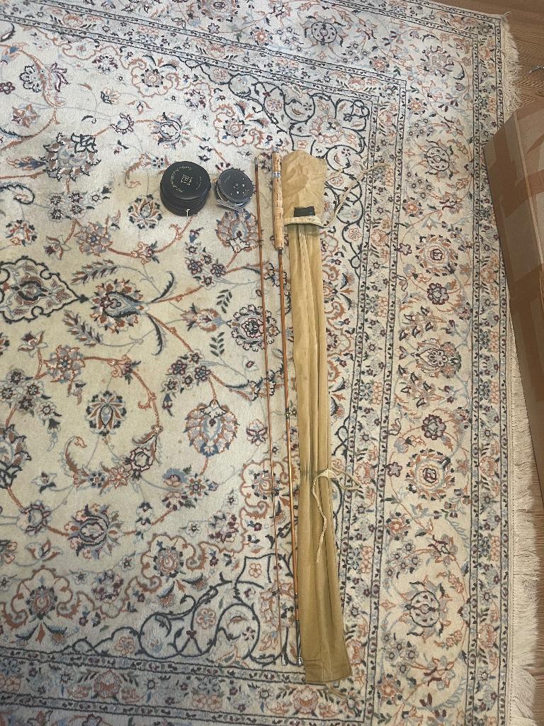 Hardy phantom palakona en hardy reel, Watersport en Boten, Ophalen of Verzenden, Gebruikt, Molen