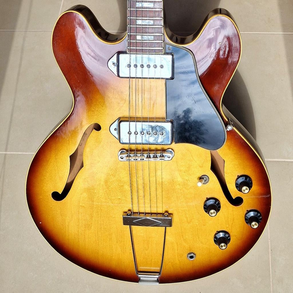 Gibson ES-330TD 1968 Long Neck - Sunburst, Muziek en Instrumenten, Snaarinstrumenten | Gitaren | Elektrisch, Ophalen of Verzenden