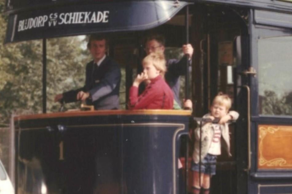945936 Foto Tram RETM 1 Rotterdam, Ophalen of Verzenden, Zo goed als nieuw, Tram, Kaart of Prent