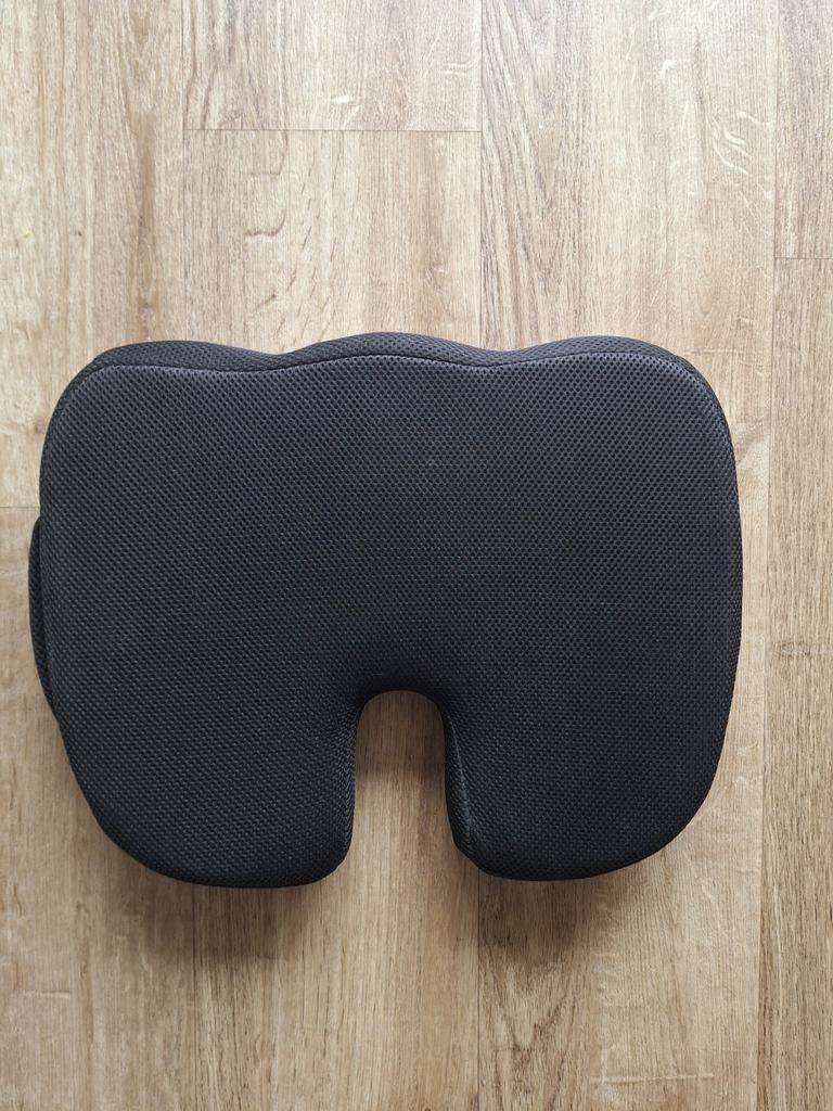 Lifetec Premium Stuitkussen - Comfortabel Zitkussen, Ophalen, Zwart, Zo goed als nieuw, Bureaustoel