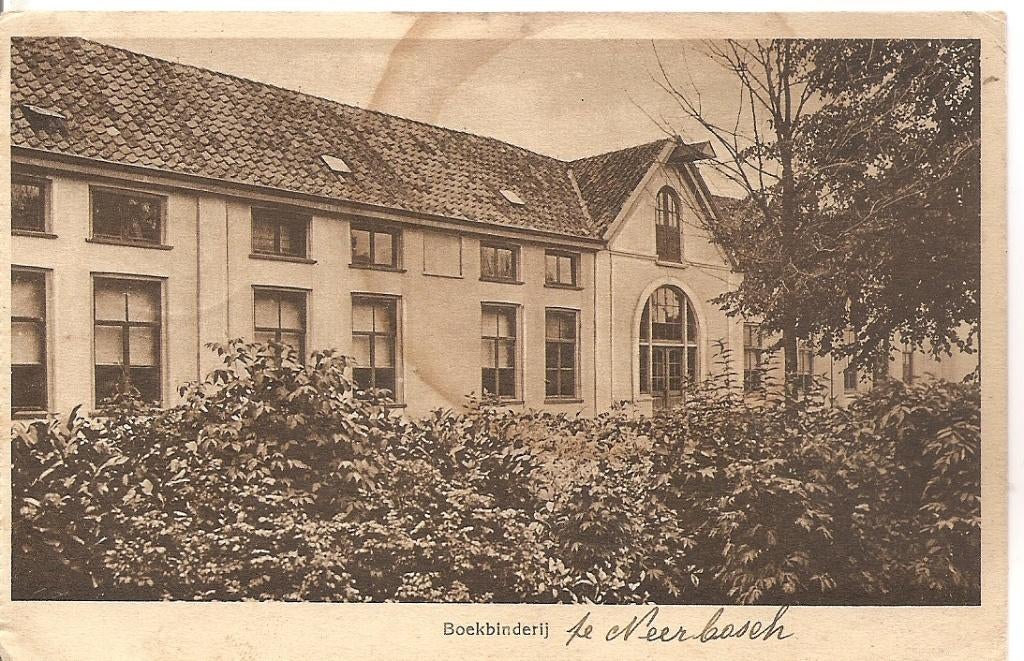 Nijmegen, Boekbinderij te Neerbosch, Ophalen of Verzenden, 1920 tot 1940, Gelopen, Gelderland