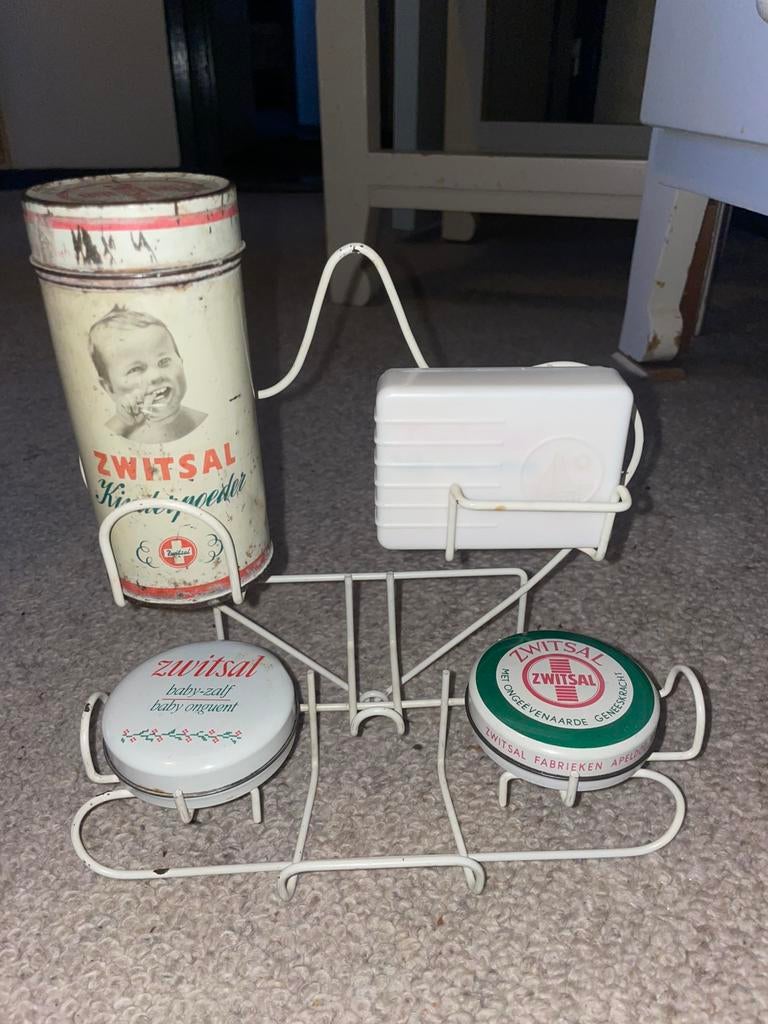 Losse vintage babyverzorgingsartikelen – oa Zwitsal/Babyderm, Antiek en Kunst, Ophalen of Verzenden