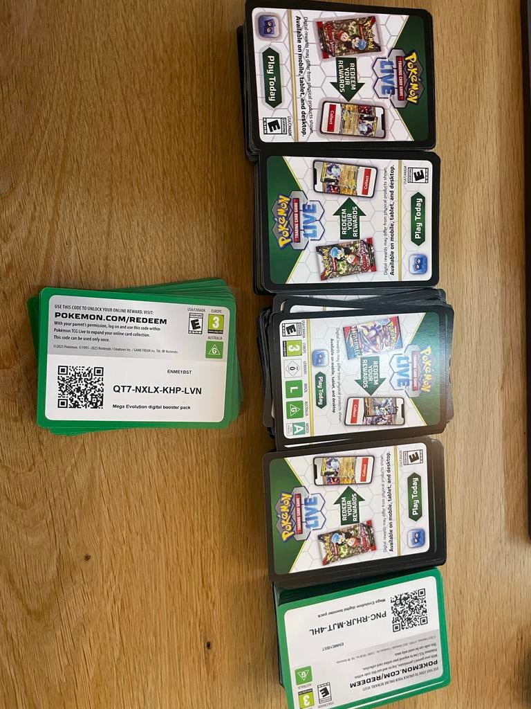 Pokémon TCG Live QR codes kaarten - 550+, Ophalen of Verzenden, Nieuw, Meerdere kaarten