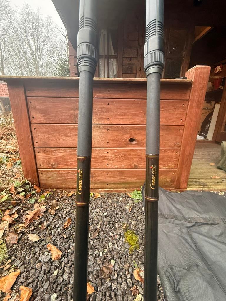 2x Karperhengels - Prologic c2 olijfgroen - 12ft 2.75lb, Ophalen of Verzenden, Gebruikt