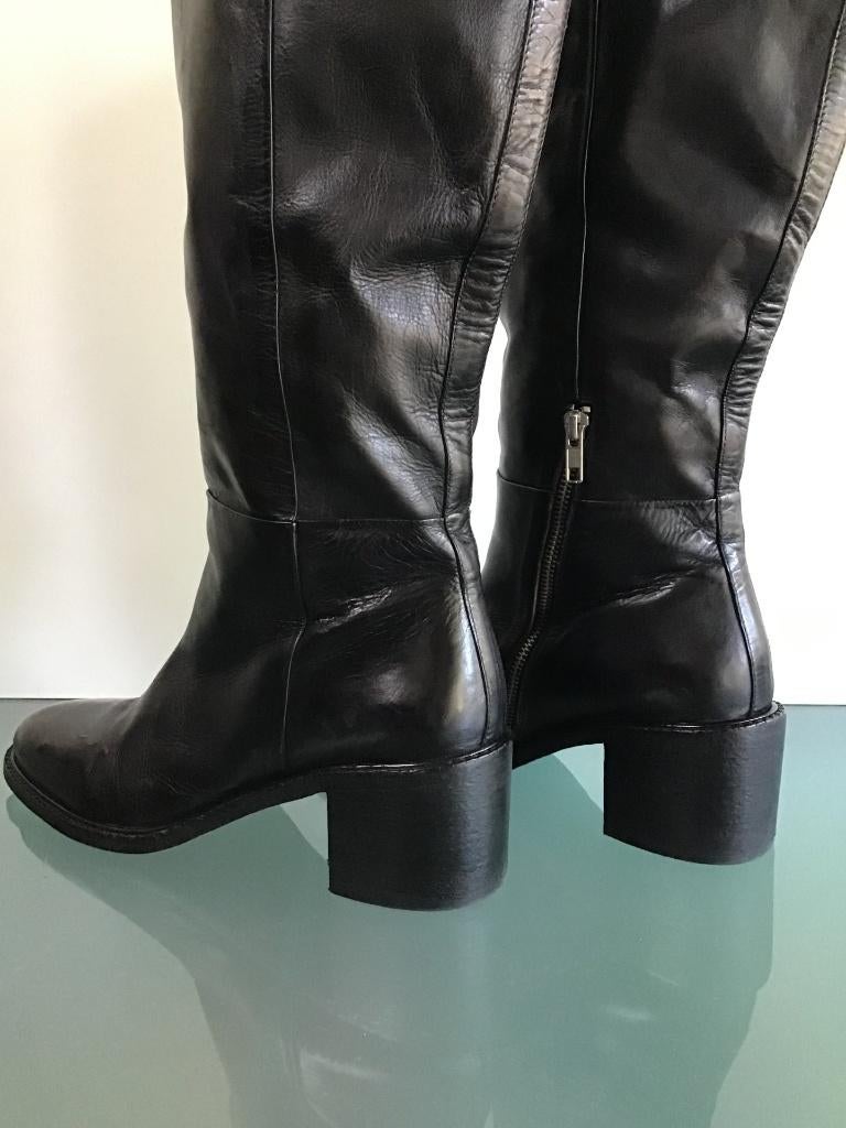 Goosecraft 42 | Blokhak zwarte laarzen | Gratis verzenden, Hoge laarzen, Goosecraft, Verzenden, Zwart