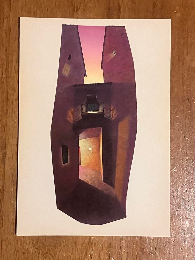 Paul Critchley 'The Alleyway, through the evening’ 1997, Ophalen of Verzenden, 1980 tot heden, Ongelopen, Stad of Dorp