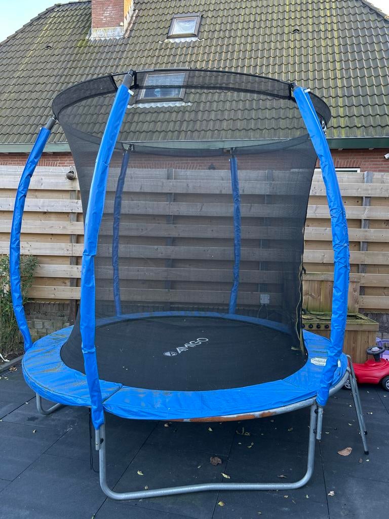 Trampoline met veiligheidsnet - Amigo 240cm, Kinderen en Baby's, Speelgoed | Buiten | Trampolines, Gebruikt, Ophalen