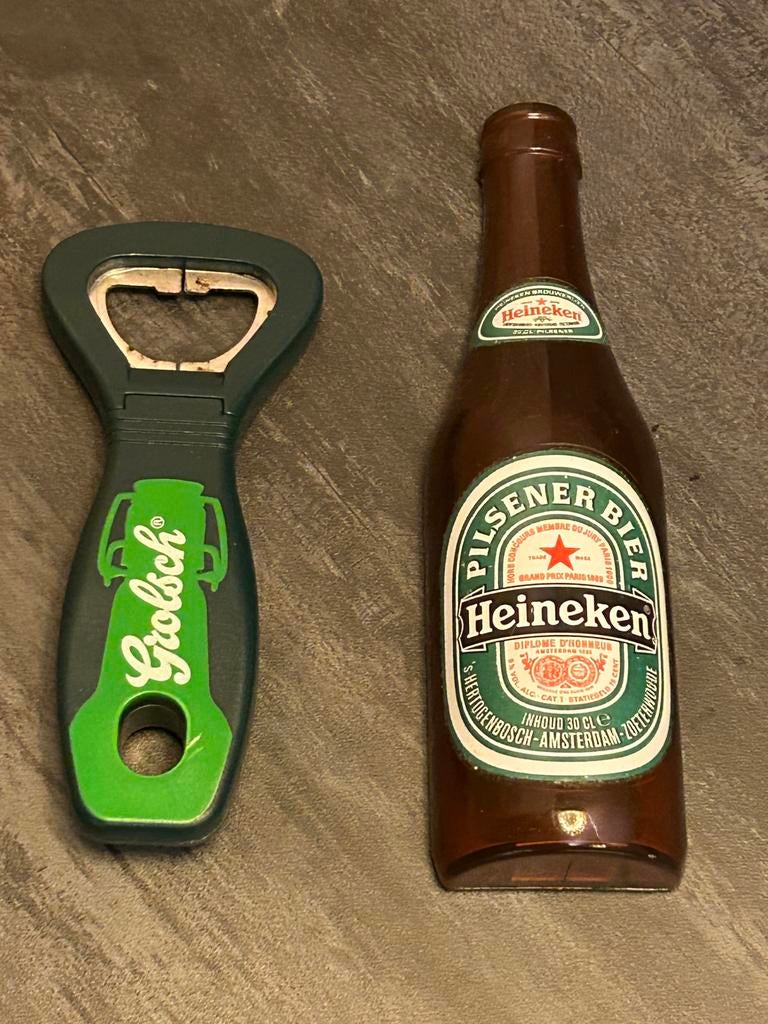 Grolsch en Heineken flesopeners, Ophalen of Verzenden, Gebruikt, Flesopener, Grolsch
