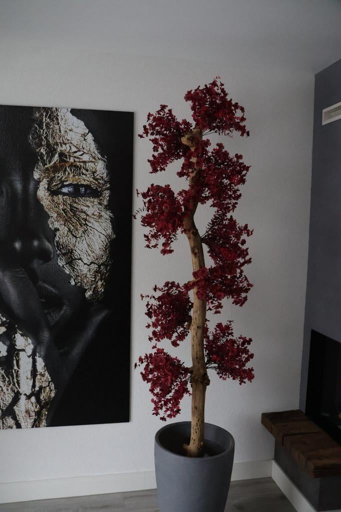 Oude echtte stam vol mooie kunstbloemen, Ophalen of Verzenden, Nieuw