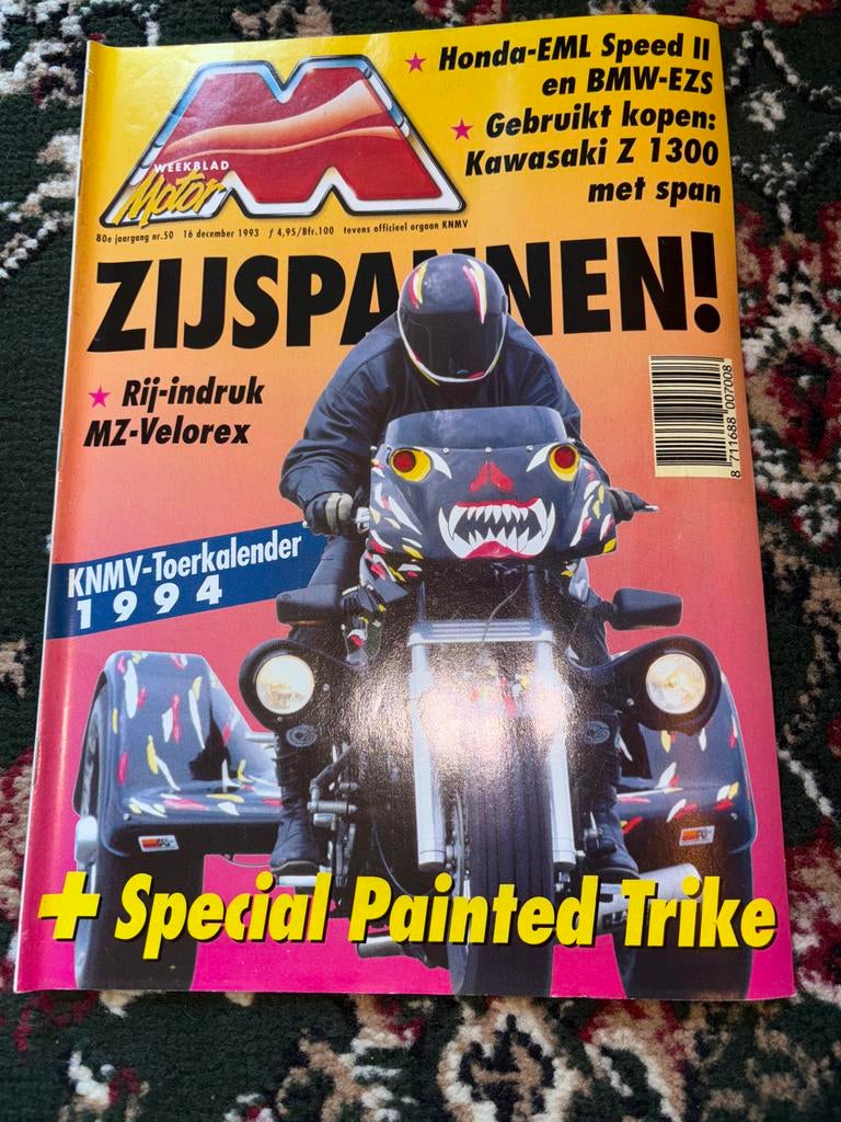 Weekblad Motor - ZIJSPANEN! 16 december 1993, Ophalen of Verzenden, Gelezen, Algemeen