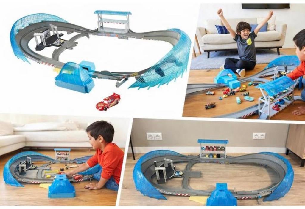 Matteo Cars De Ultieme Florida Speedway- Disney Pixar Cars 3, Racebaan, Zo goed als nieuw, Elektrisch, Ophalen