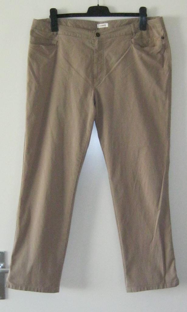 NIEUWE donkerbeige Rosner broek, maat 48., Kleding | Dames, Broeken en Pantalons, Zwart, Maat 46/48 (XL) of groter, Nieuw, Ophalen of Verzenden