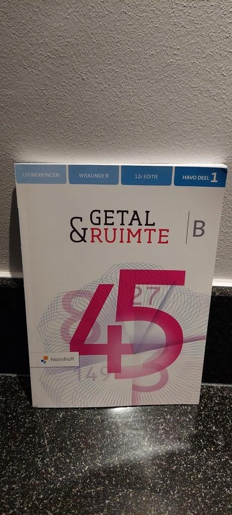 Getal en ruimte uitwerkingen wis B havo, Boeken, Schoolboeken, Ophalen of Verzenden, Zo goed als nieuw, HAVO