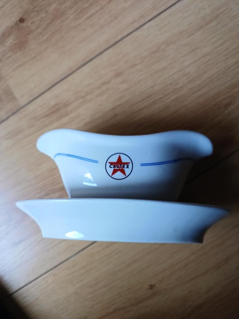 Zeldzame sauskom met oud Caltex logo, Verzamelen, Ophalen of Verzenden, Gebruikt