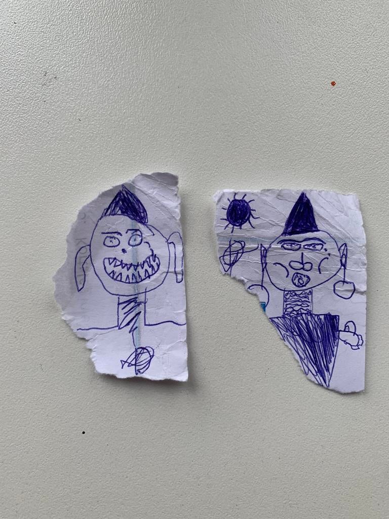 Kunstwerk van meneer van der Spek., Antiek en Kunst, Ophalen of Verzenden