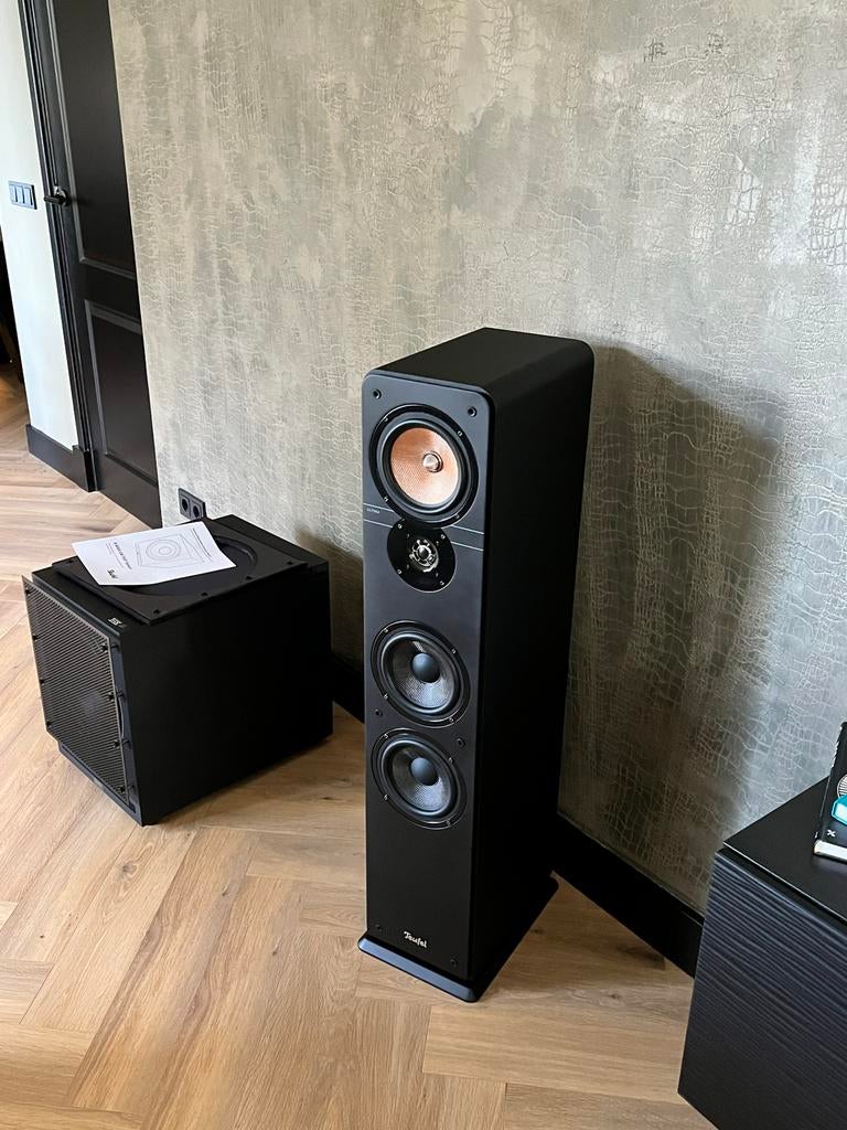 Teufel ULTIMA 40 Surround "5.1-Set" + xl subwoofer, Audio, Tv en Foto, Luidsprekers, Zo goed als nieuw, Complete surroundset, 120 watt of meer