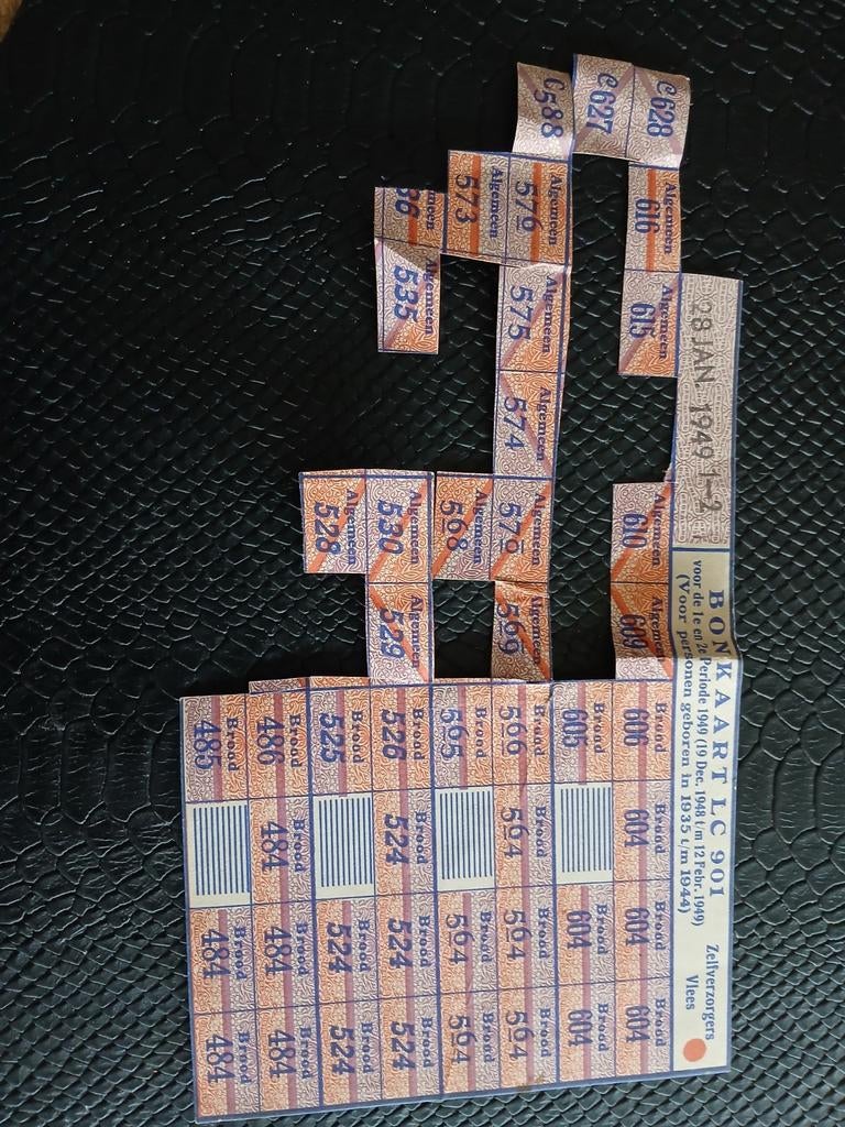 Zeldzame Bonkaart LC 901 uit 1949 - Tweede Wereldoorlog, Ophalen of Verzenden