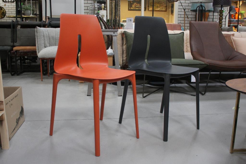 Hippe tuinstoelen kunststof modern terras horeca stapelbaar, Tuin en Terras, Tuinmeubel-accessoires, Ophalen, Nieuw