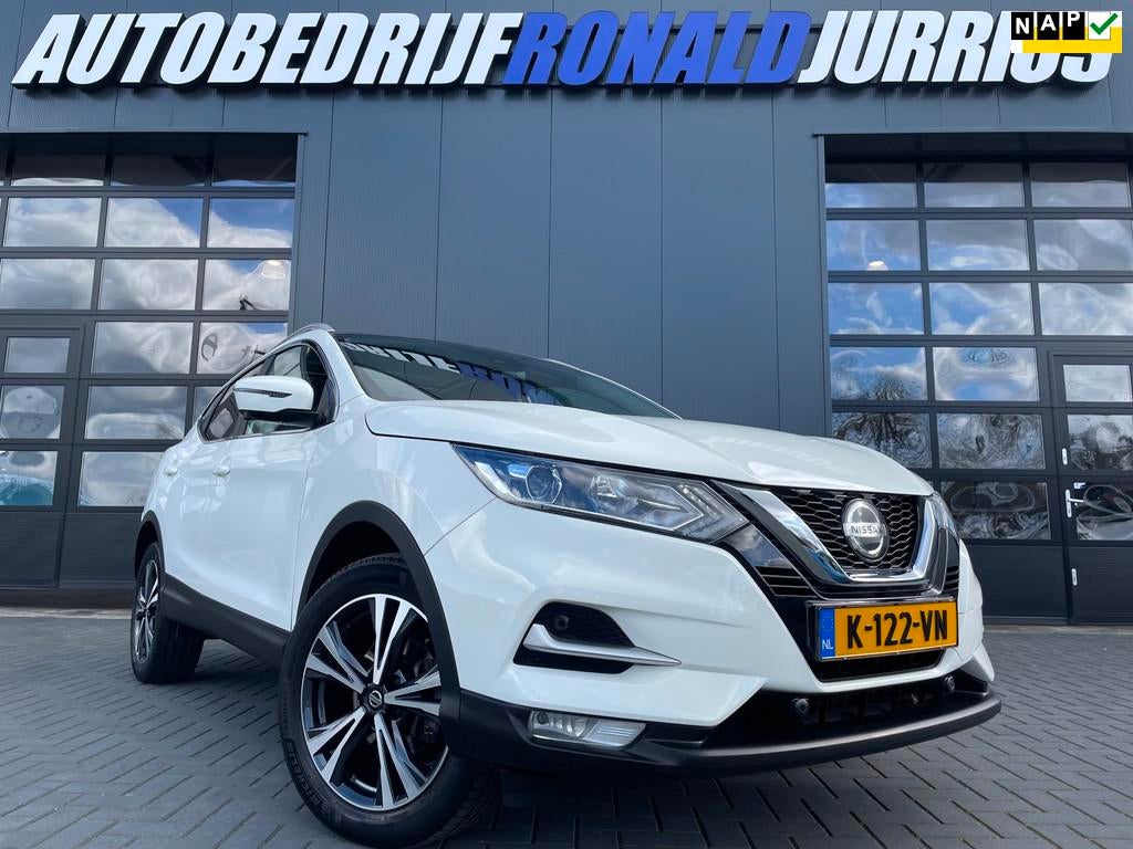 Nissan Qashqai 1.3 DIG-T Design Edition NLAuto/360Camera/Tre, Voorwielaandrijving, Gebruikt, 4 cilinders, Wit