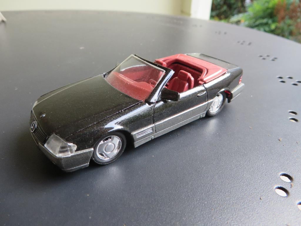 Solido Mercedes 500SL zwart, Ophalen of Verzenden, Zo goed als nieuw, Auto, Solido