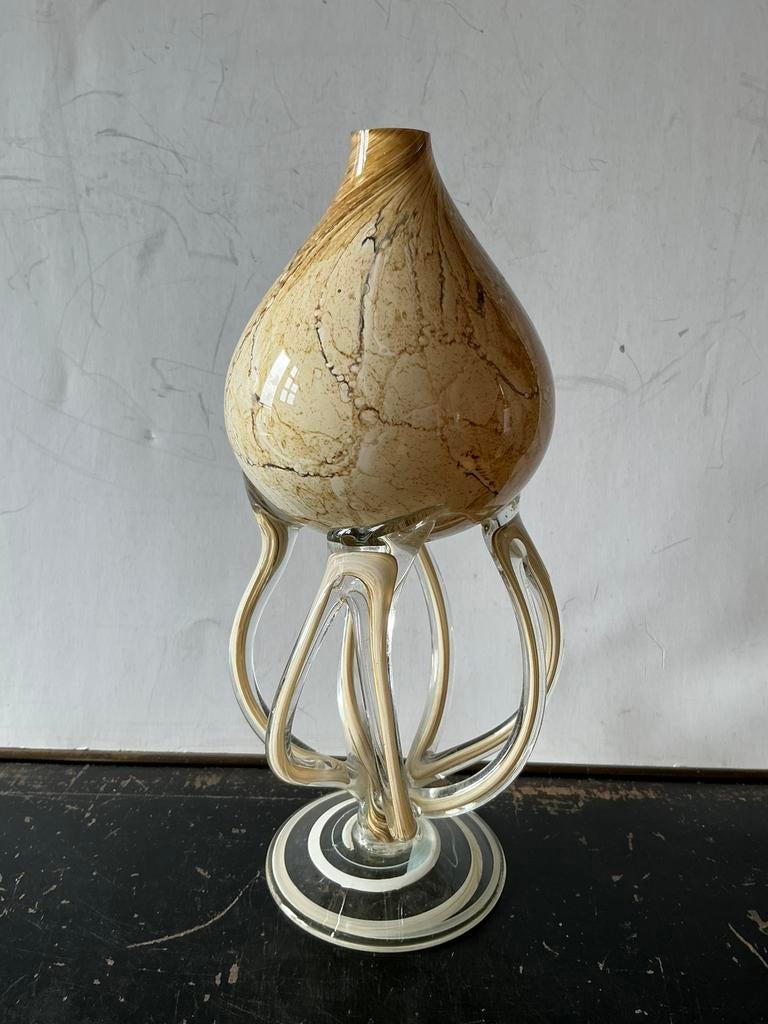 Glasobject van Jozefina Krosno (Polen). Jellyfish of octopus, Ophalen of Verzenden