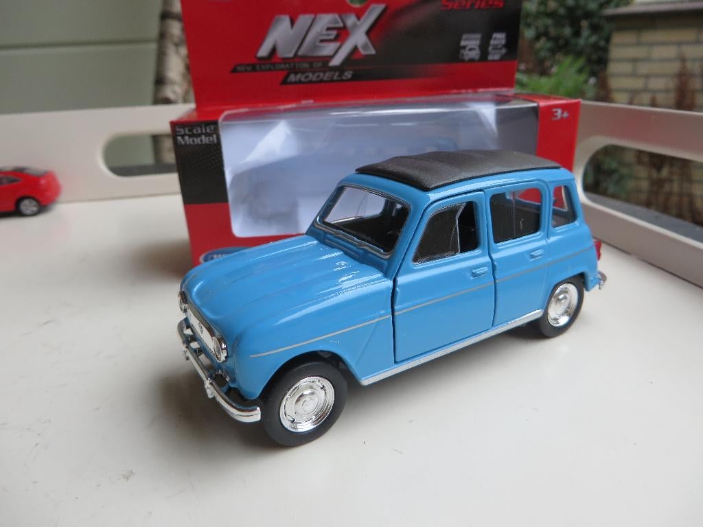 Welly Renault 4 Blauw, Ophalen of Verzenden, Nieuw, Auto, Overige merken