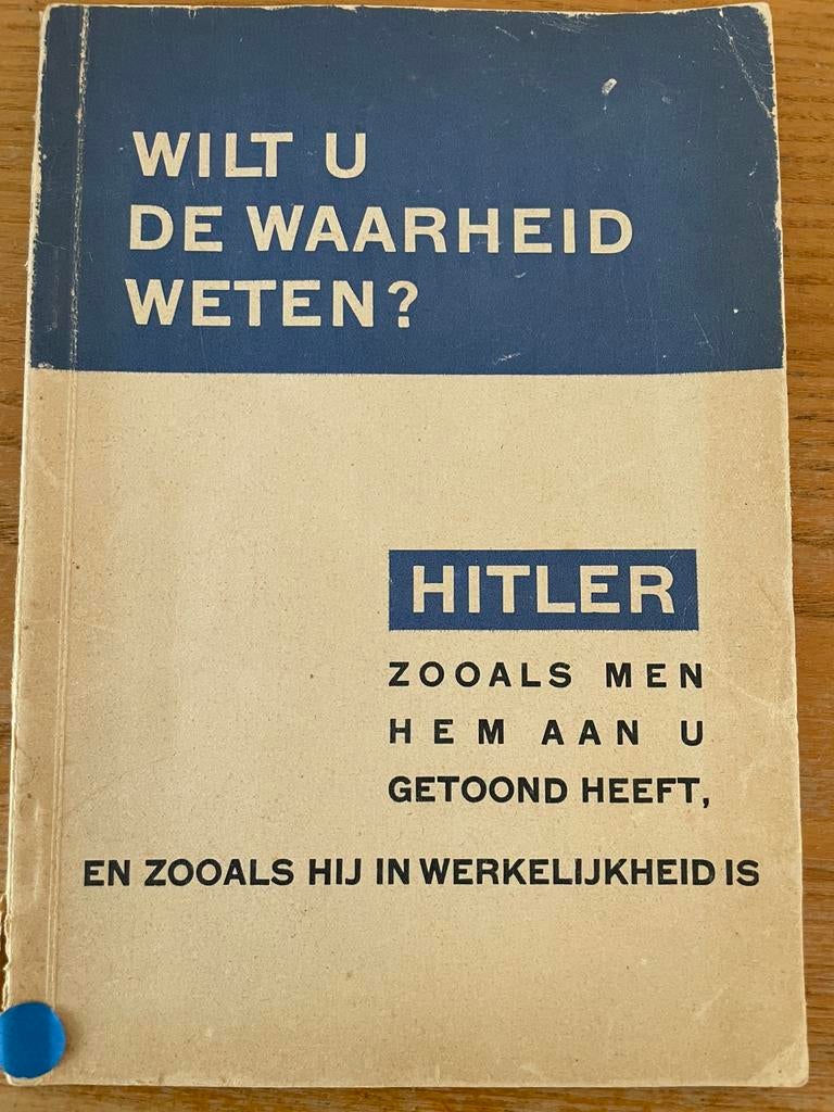 Propagandaboekje voor Adolf Hitler zie foto’s, Ophalen of Verzenden, Tweede Wereldoorlog, Zo goed als nieuw, Overige onderwerpen