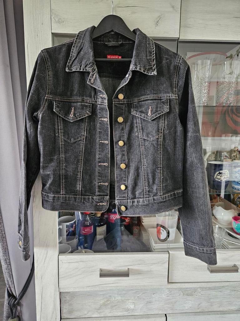 Zwarte jas, maat 38, Ophalen of Verzenden, Zo goed als nieuw, Maat 38/40 (M), Zwart