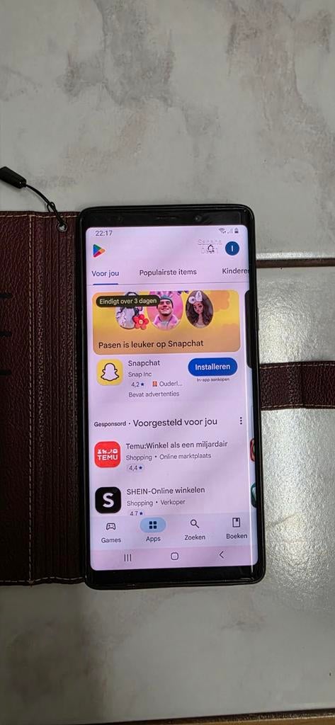 Samsung galaxy note 9, Ophalen, Zwart