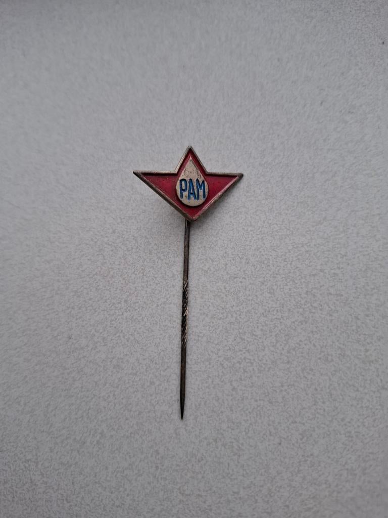 Vintage speldje pin prikker steekspeld PAM, Verzamelen, Speldjes, Pins en Buttons, Ophalen of Verzenden
