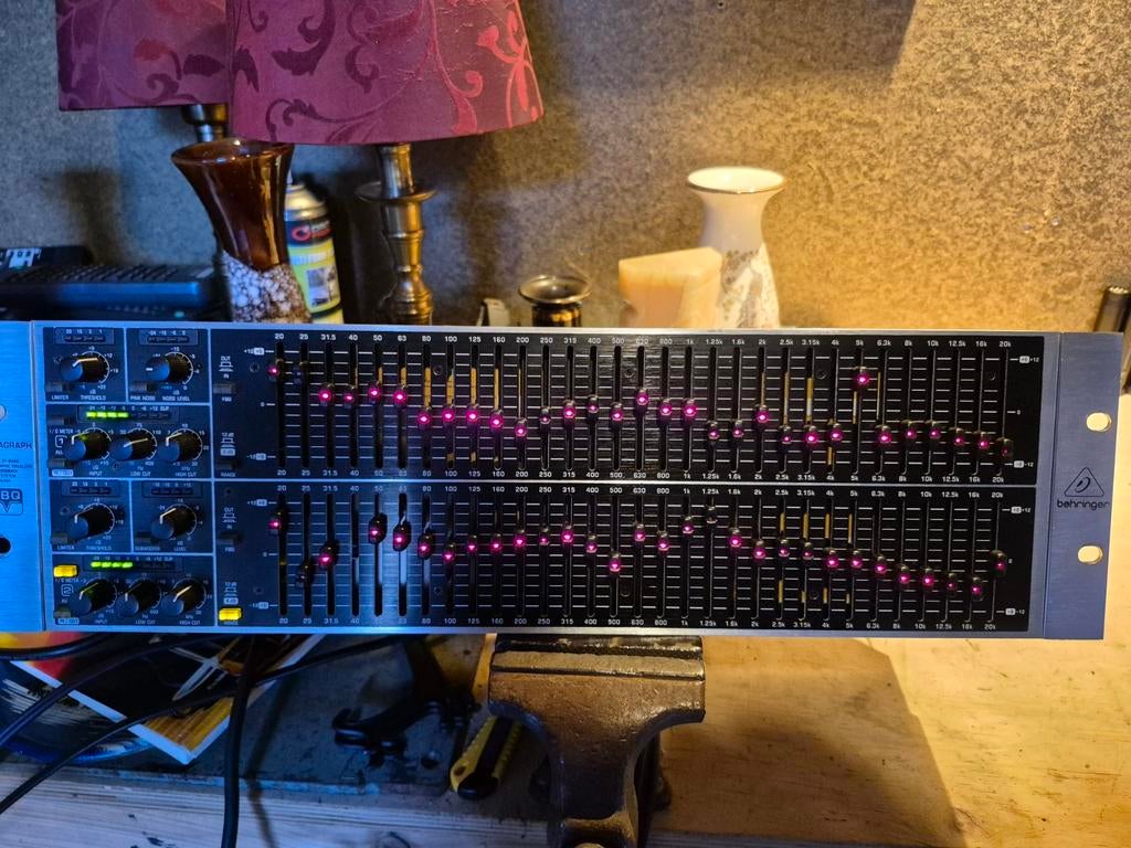 Behringer FBQ6200 2x31 bands equalizer, Ophalen of Verzenden, Gebruikt, Equalizer